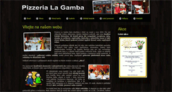 Desktop Screenshot of pizzeria-lagamba.com