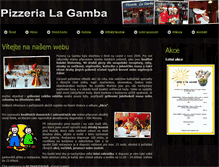 Tablet Screenshot of pizzeria-lagamba.com
